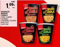 Continente Bom dia Noodles banzai cigala promoção