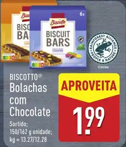 ALDI BISCOTTO Bolachas com Chocolate promoção