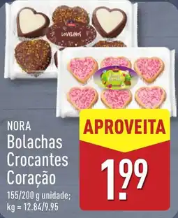 ALDI NORA Bolachas Crocantes Coração promoção