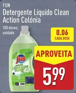 ALDI FUN Detergente Líquido Clean Action Colónia promoção