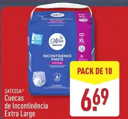 ALDI SATESSA Cuecas de Incontinência Extra Large promoção