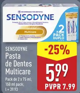 ALDI SENSODYNE Pasta de Dentes Multicare promoção