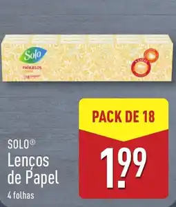 ALDI SOLO Lenços de Papel promoção