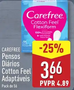 ALDI CAREFREE Pensos Diários Cotton Feel Adaptáveis promoção