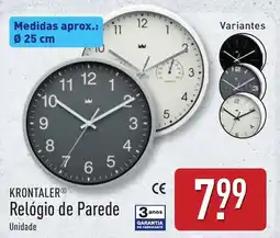 ALDI KRONTALER Relógio de Parede promoção