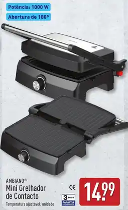 ALDI AMBIANO Mini Grelhador de Contacto promoção