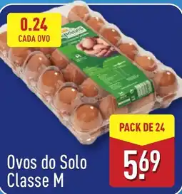 ALDI Ovos do Solo Classe M promoção