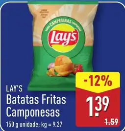 ALDI LAY'S Batatas Fritas Camponesas promoção