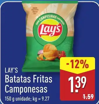 ALDI LAY'S Batatas Fritas Camponesas promoção