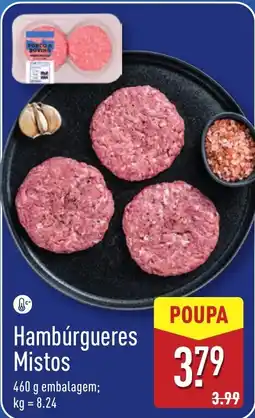 ALDI Hambúrgueres Mistos promoção