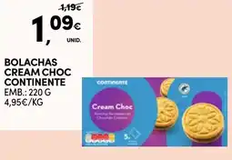 Continente Bom dia Bolachas cream choc continente promoção