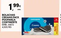 Continente Bom dia Bolachas creams pack poupança continente promoção