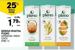 Continente Bom dia Bebida vegetal pleno promoção