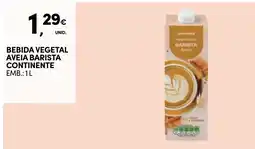 Continente Bom dia Bebida vegetal aveia barista continente promoção