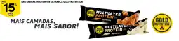 Continente Bom dia Nas barras multilayer da marca gold nutrition promoção