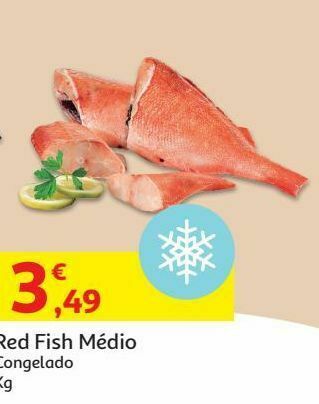 Auchan Red/fish medio congelado:s/cabeça kg promoção