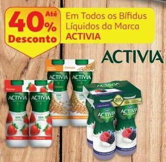 Auchan Bifidus líquido activia promoção