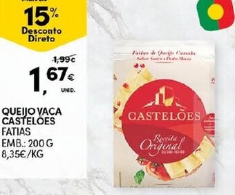 Continente Queijo Vaca Castelões 200g promoção