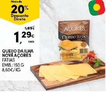 Continente Queijo da Ilha Nova Açores 150g promoção