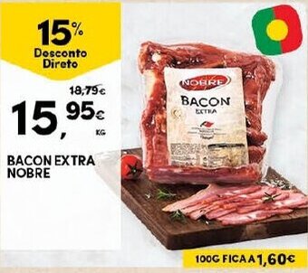 Continente Bacon Extra Nobre promoção