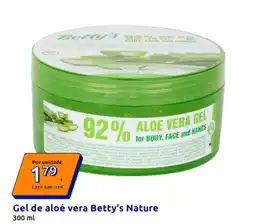 Action Gel de aloé vera Betty's Nature promoção