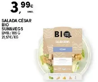 Continente Salada César Bio Sun&Vegs 185g promoção