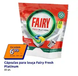 Action Cápsulas para louça Fairy Fresh Platinum 33 un. promoção