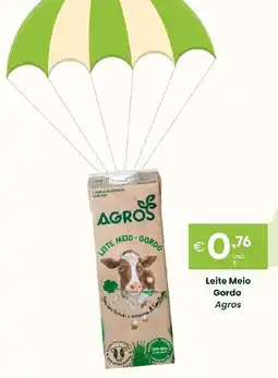 Roque Supermercados Leite Meio Gordo Agros promoção