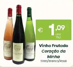 Roque Supermercados Vinho Frutado Coração da Minha promoção