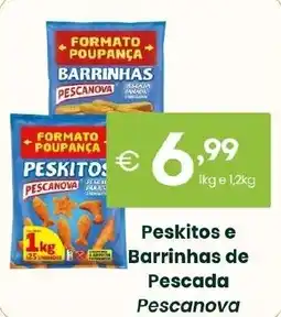 Roque Supermercados Peskitos e Barrinhas de Pescada Pescanova promoção