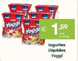 Roque Supermercados logurtes Líquidos Yoggi promoção