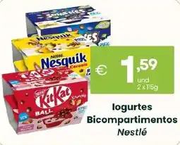 Roque Supermercados logurtes Bicompartimentos Nestlé promoção
