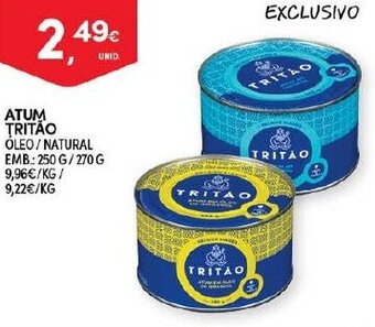 Continente Atum Tritão 250g/270g promoção