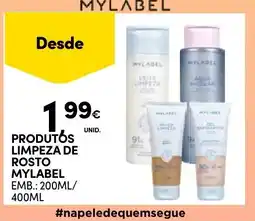 Continente Bom dia Produtos limpeza de rosto mylabel promoção