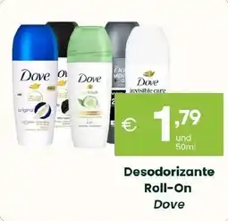 Roque Supermercados Desodorizante Roll-On Dove promoção