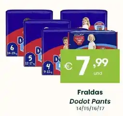Roque Supermercados Fraldas Dodot Pants 14/15/16/17 promoção