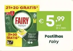 Roque Supermercados Pastilhas Fairy 21+20D promoção