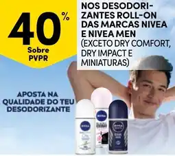 Continente Bom dia Nos desodorizantes roll-on das marcas nivea e nivea men promoção