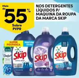 Continente Bom dia Nos detergentes líquidos p/ máquina da roupa da marca skip promoção