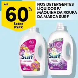 Continente Bom dia Nos detergentes líquidos p/ máquina da roupa da marca surf promoção