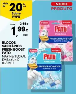Continente Bom dia Blocos sanitários fresh boost pato promoção
