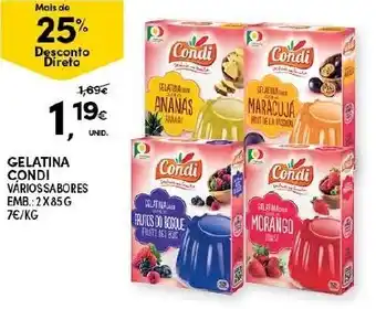 Continente Gelatina Condi 2 x 85g promoção