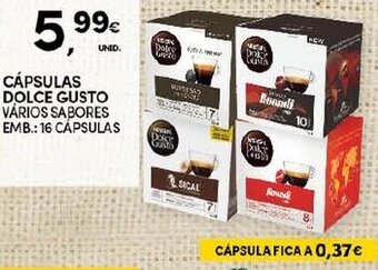 Cápsulas Dolce Gusto 16 Cápsulas