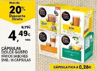 Continente Cápsulas Dolce Gusto 16 Cápsulas promoção