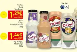 Recheio Molhos Calvé Top Down Big Burger/ Mad Chips promoção