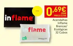 Recheio Acendalhas Inflame Brancas/ Ecológicas 32 Cubos promoção