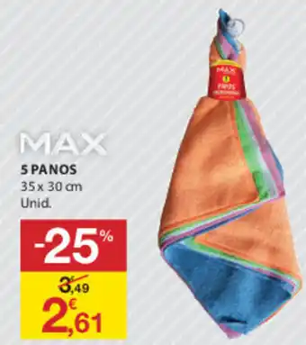 E.Leclerc Max 5 Panos 35x30cm promoção