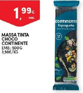 Continente Massa Tinta Choco Continente 500g promoção