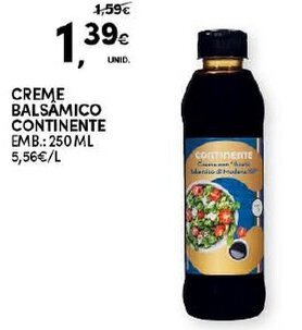 Continente Creme Balsâmico Continente 250ml promoção