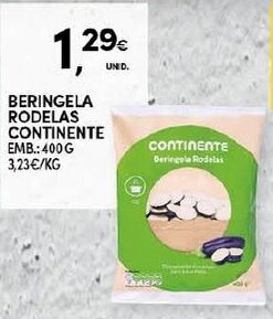 Beringela Rodelas Continente 400g